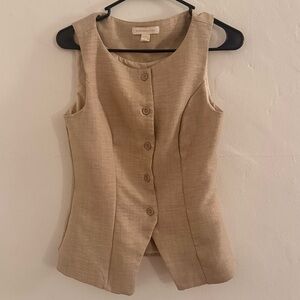 Monteau Button Up Vest Top